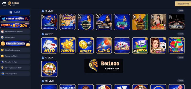 Depósitos, saques e métodos de pagamento no Betleao Casino